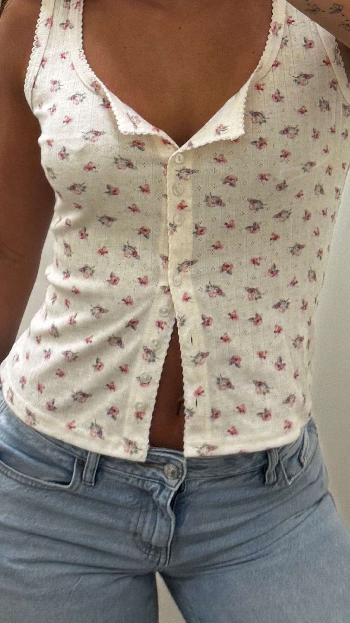 Ribbed Rose Tank