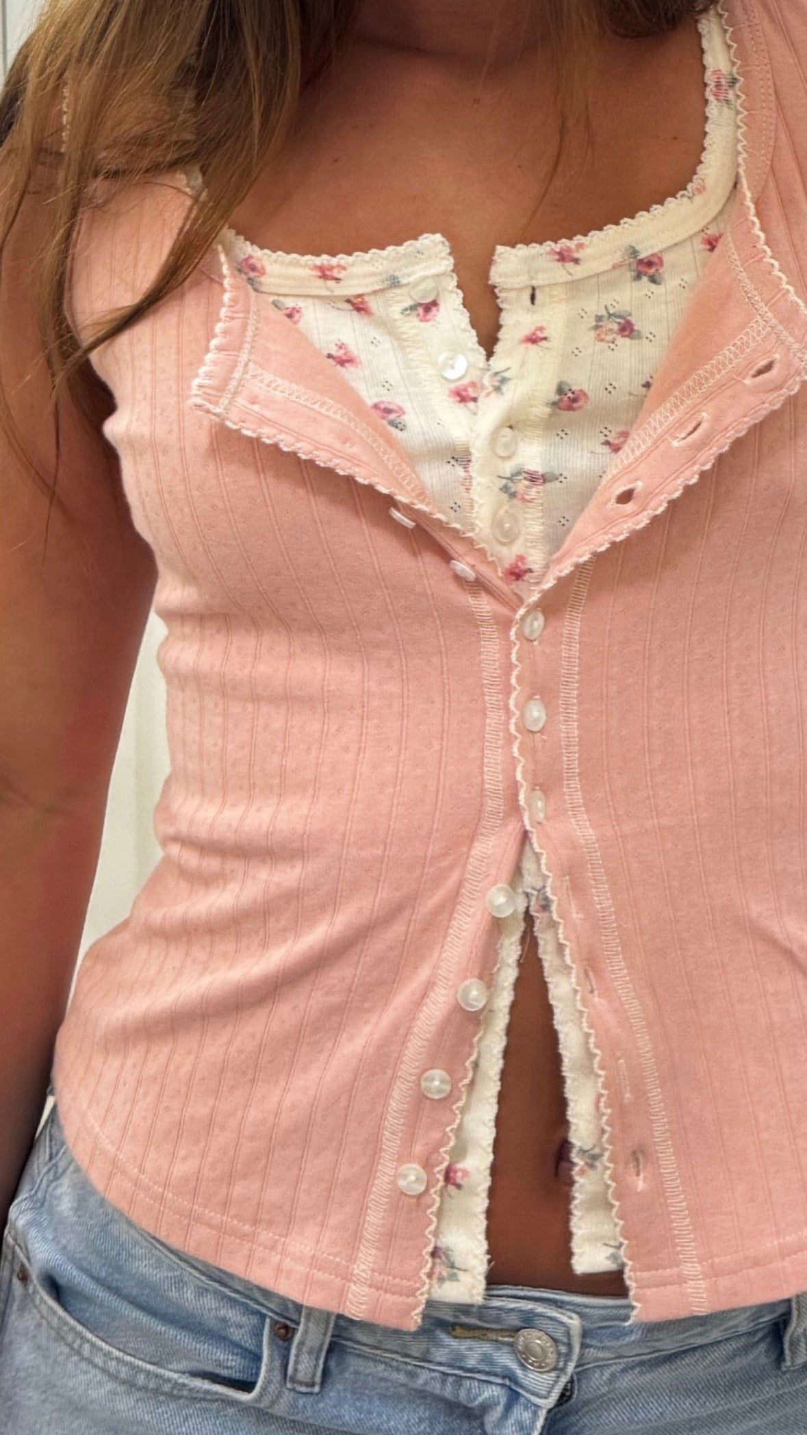 Ribbed Rose Tank