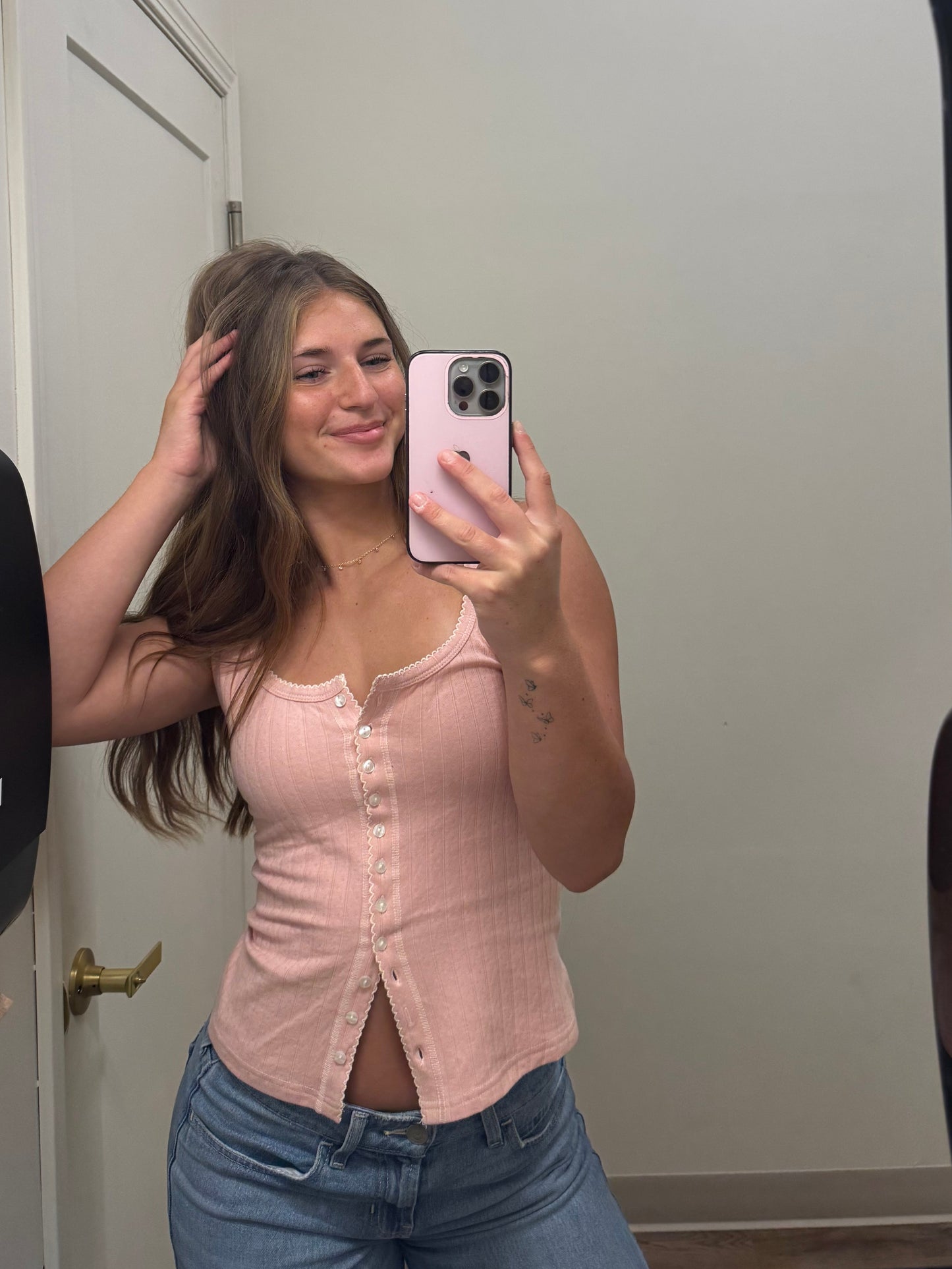 Ribbed Rose Tank