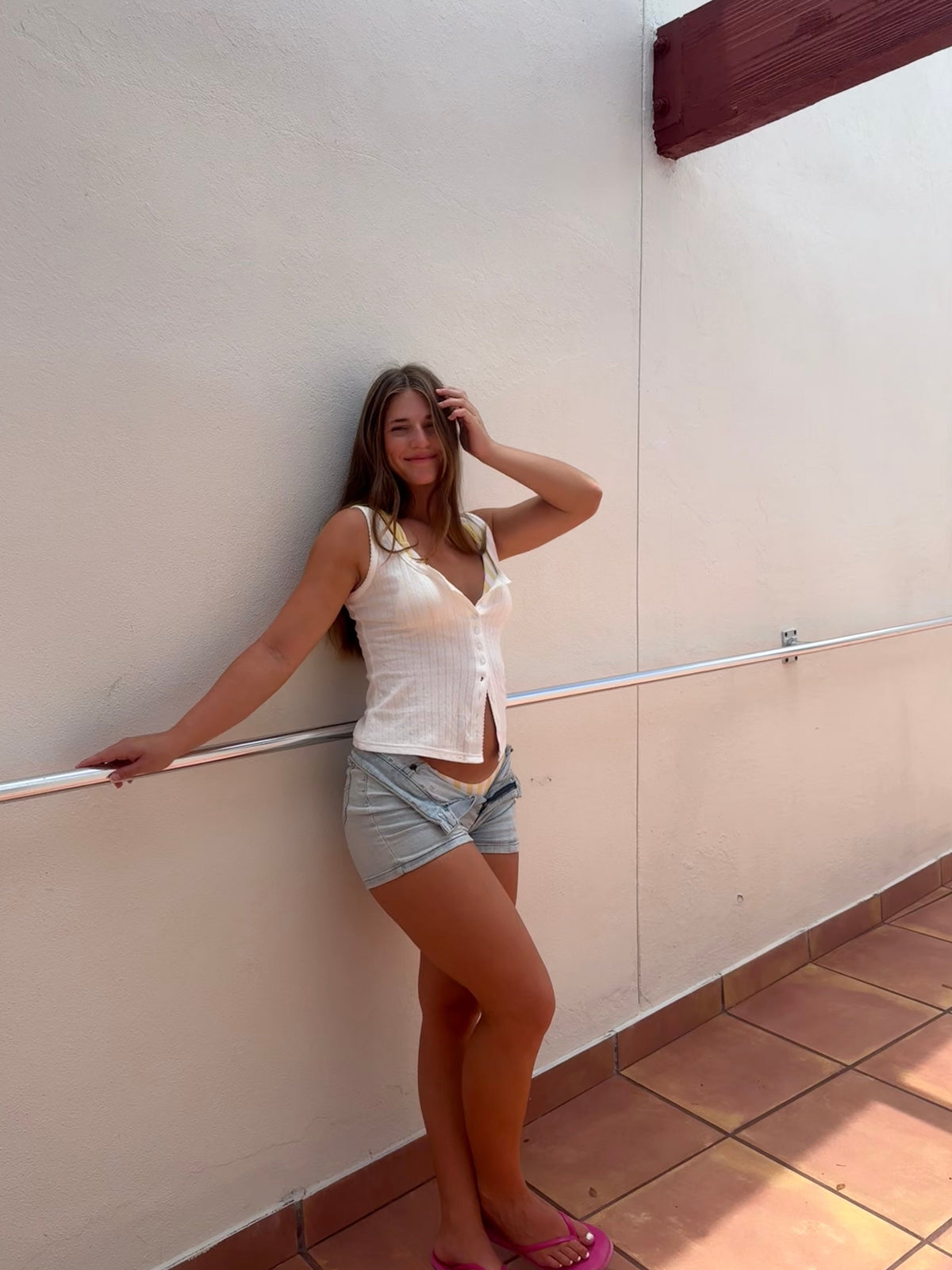 Ribbed Rose Tank